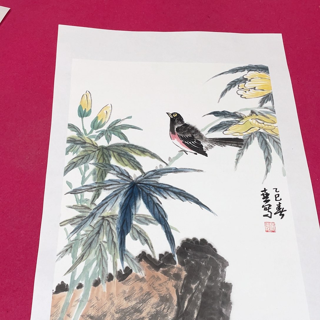 国画1.4平尺国画作品