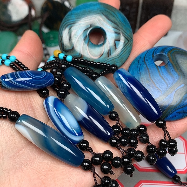 @***⁰玛瑙/玉髓未镶嵌颈饰