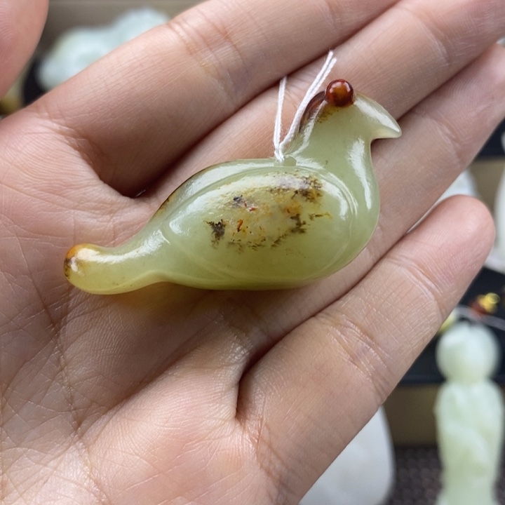 和田玉未镶嵌挂件