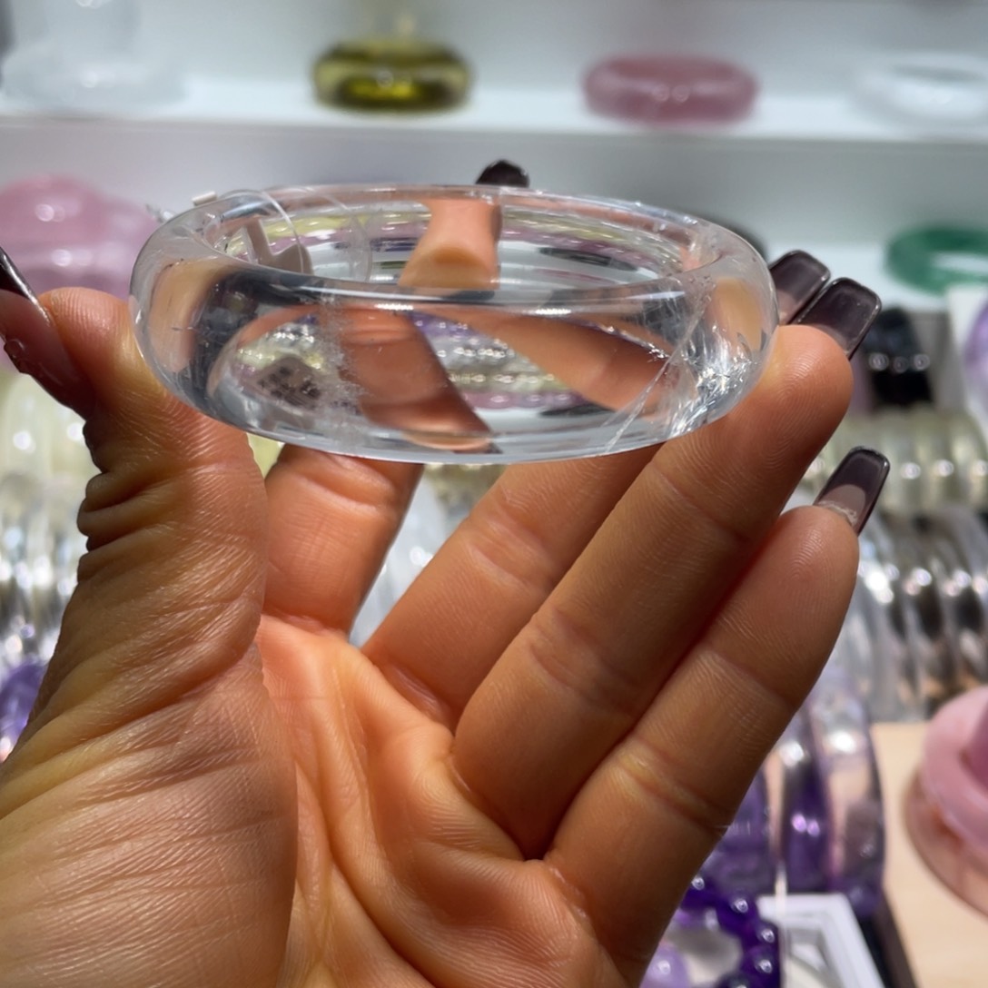 水晶手镯56圈口1号未镶嵌