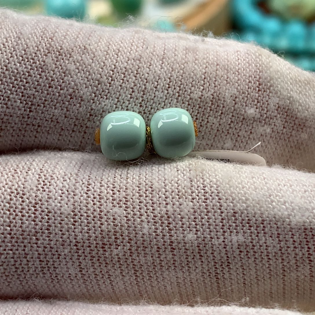 绿松石未镶嵌珠宝奇石6mm