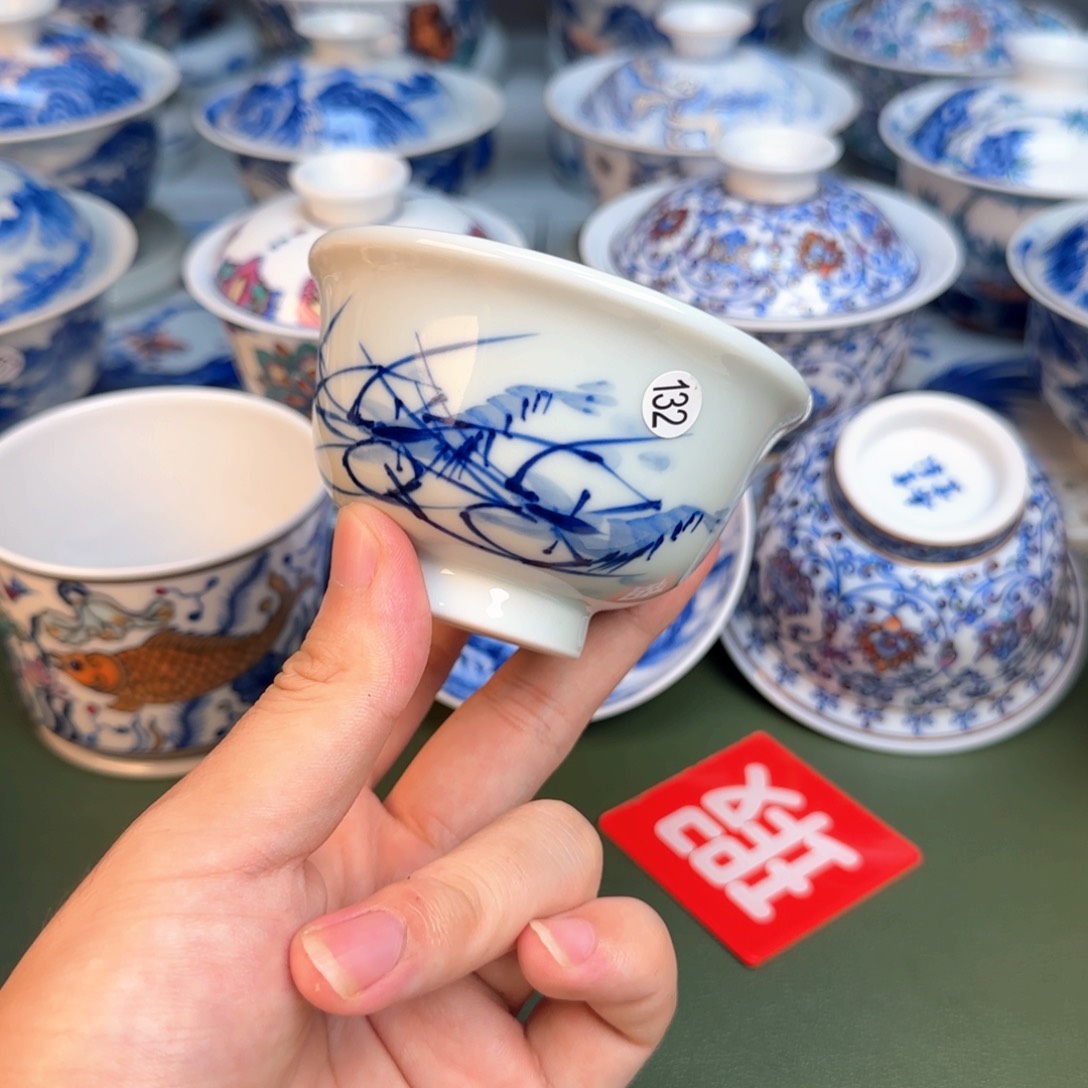 彦祖纯手工手绘茶具132