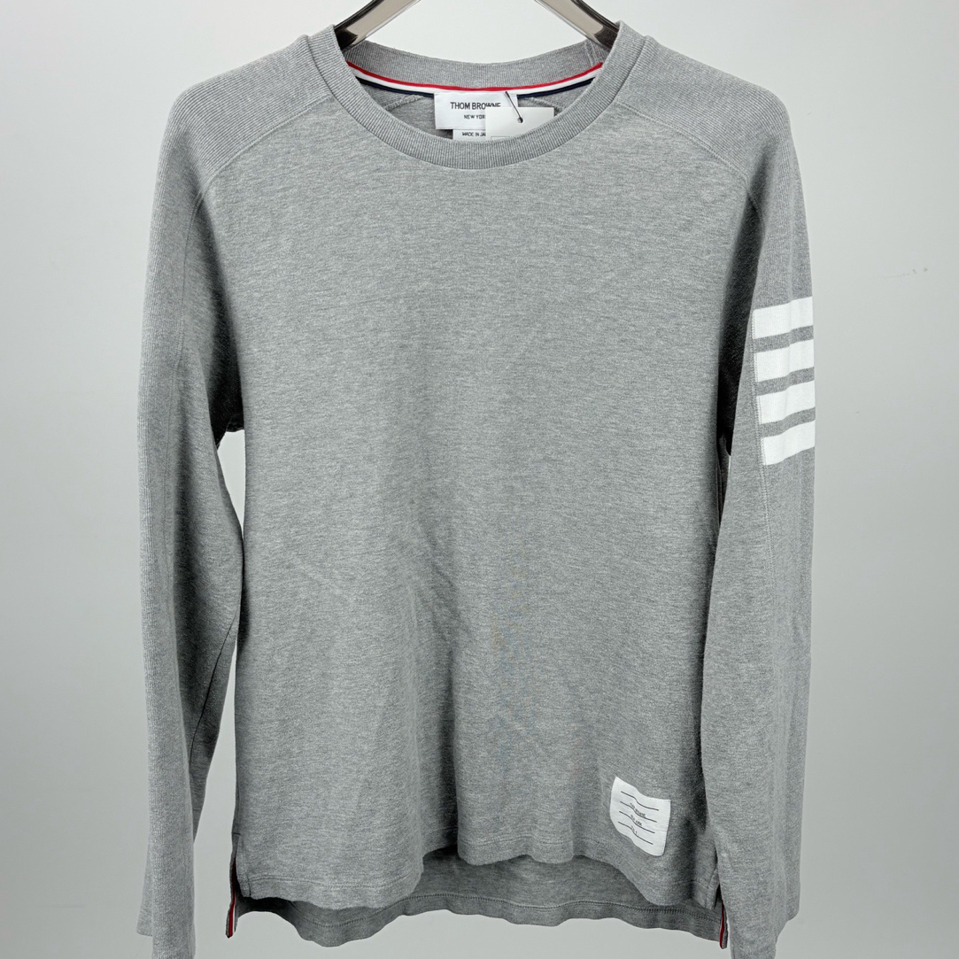 99新 THOMBROWNE THOM BROWNE TB四杠长袖卫衣2码 99新14215