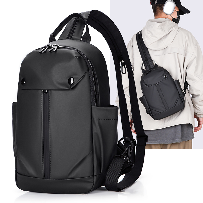 防水男软单根休闲风超轻旅游胸包多功能轻便潮流百搭