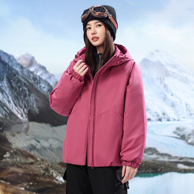 【加棉加厚】秋冬新款连帽棉服短款外套抽绳休闲长袖冲锋衣棉服夹克