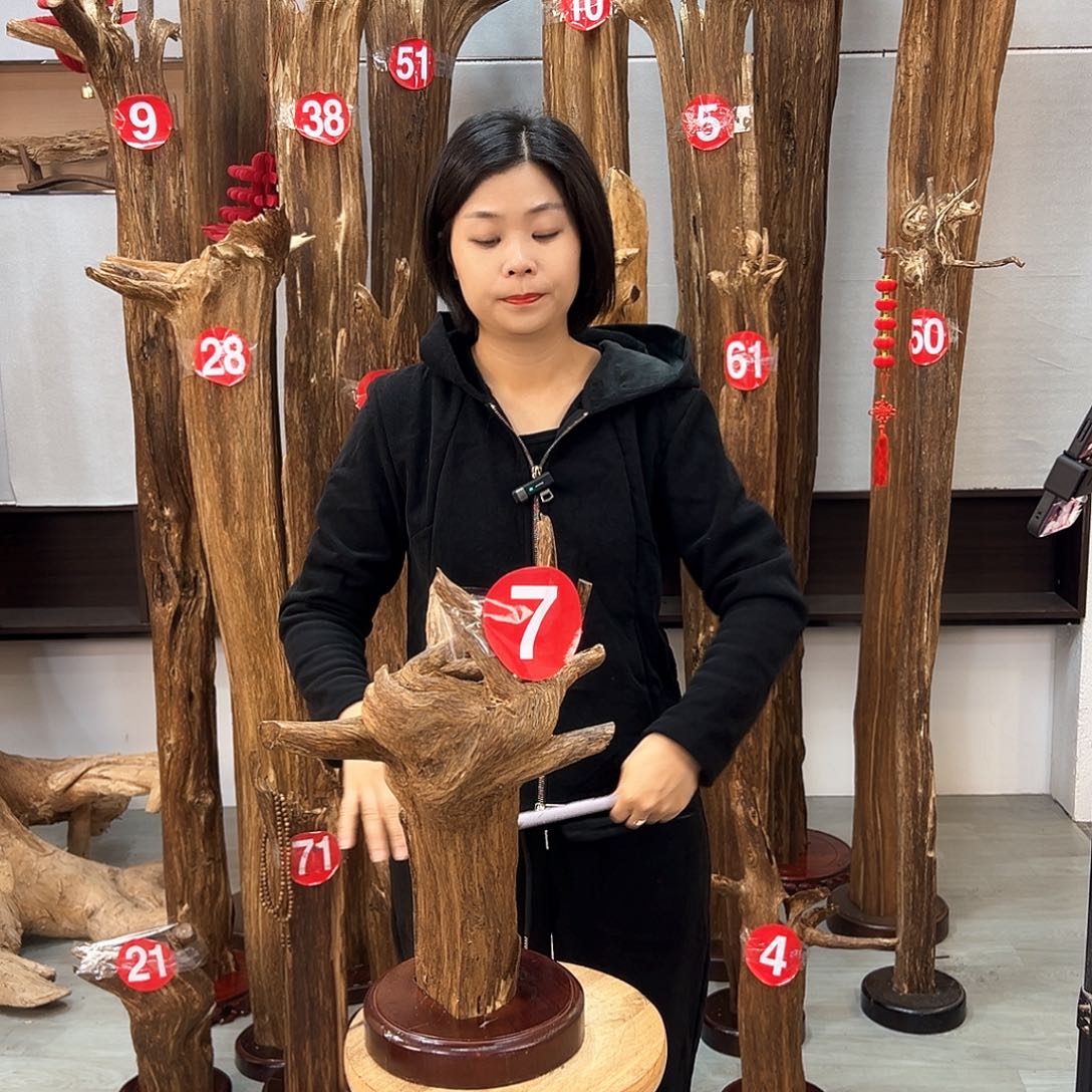 沉香摆件用**手沉香摆件