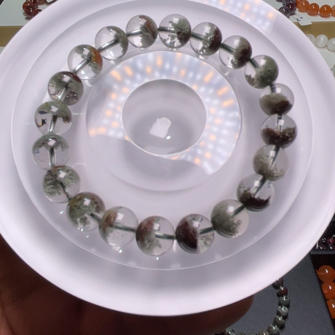 水晶手链未镶嵌绿幽灵手链