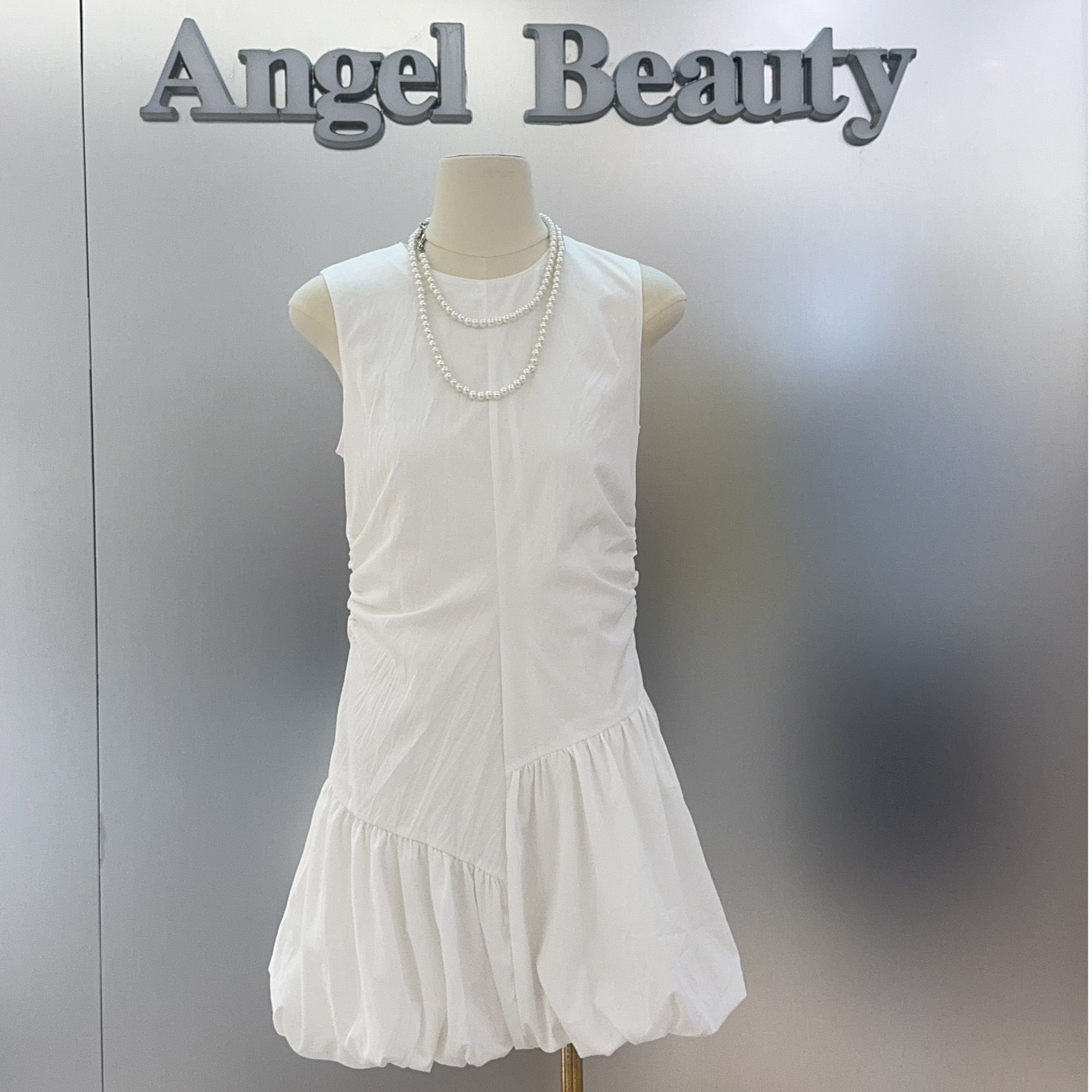 2025 夏季新款【四季青小封家轻奢】无袖花苞裙甜美可爱短裙子53369