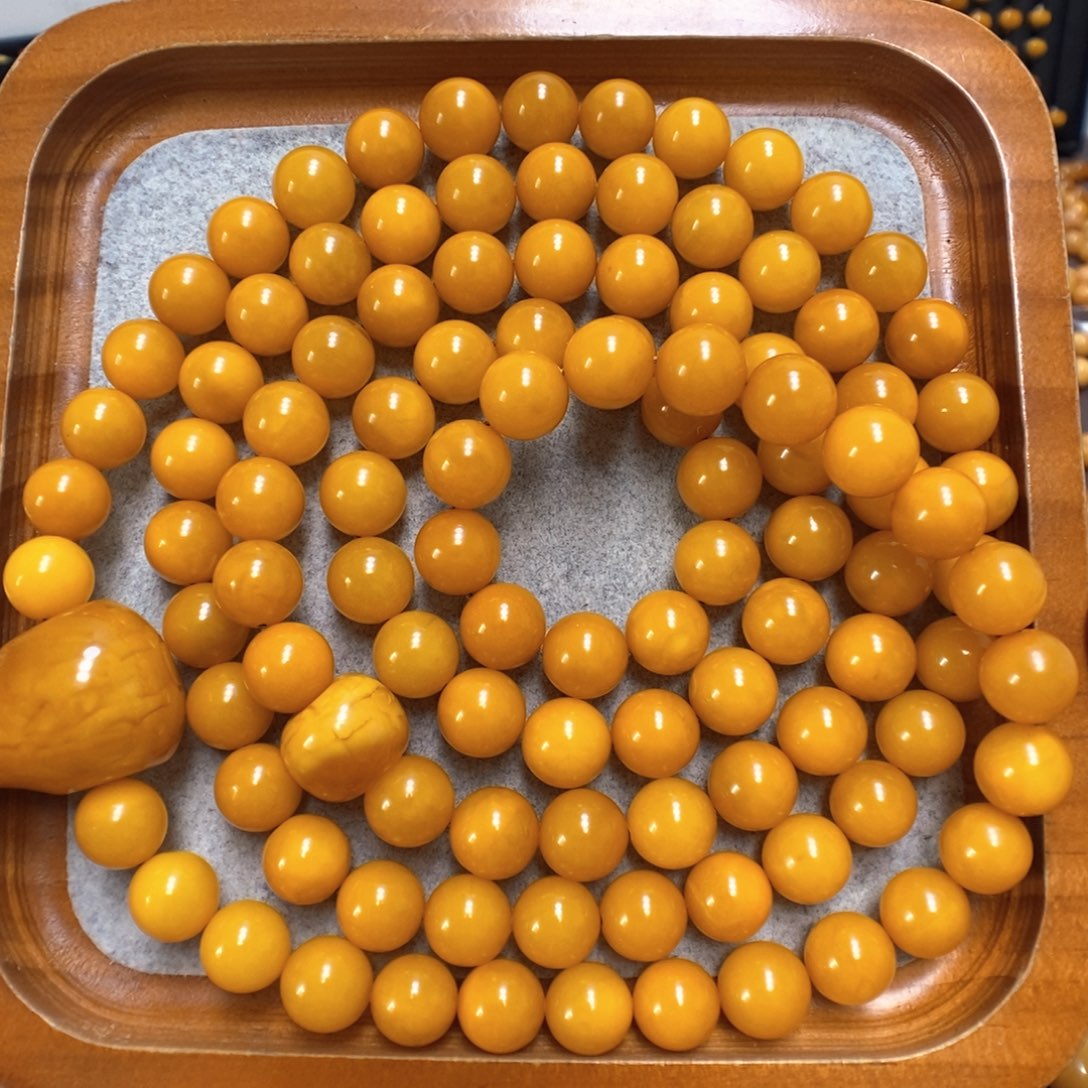 蜜蜡手串未镶嵌蜜蜡108