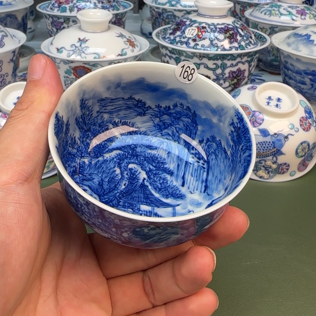 彦祖纯手工手绘茶具168