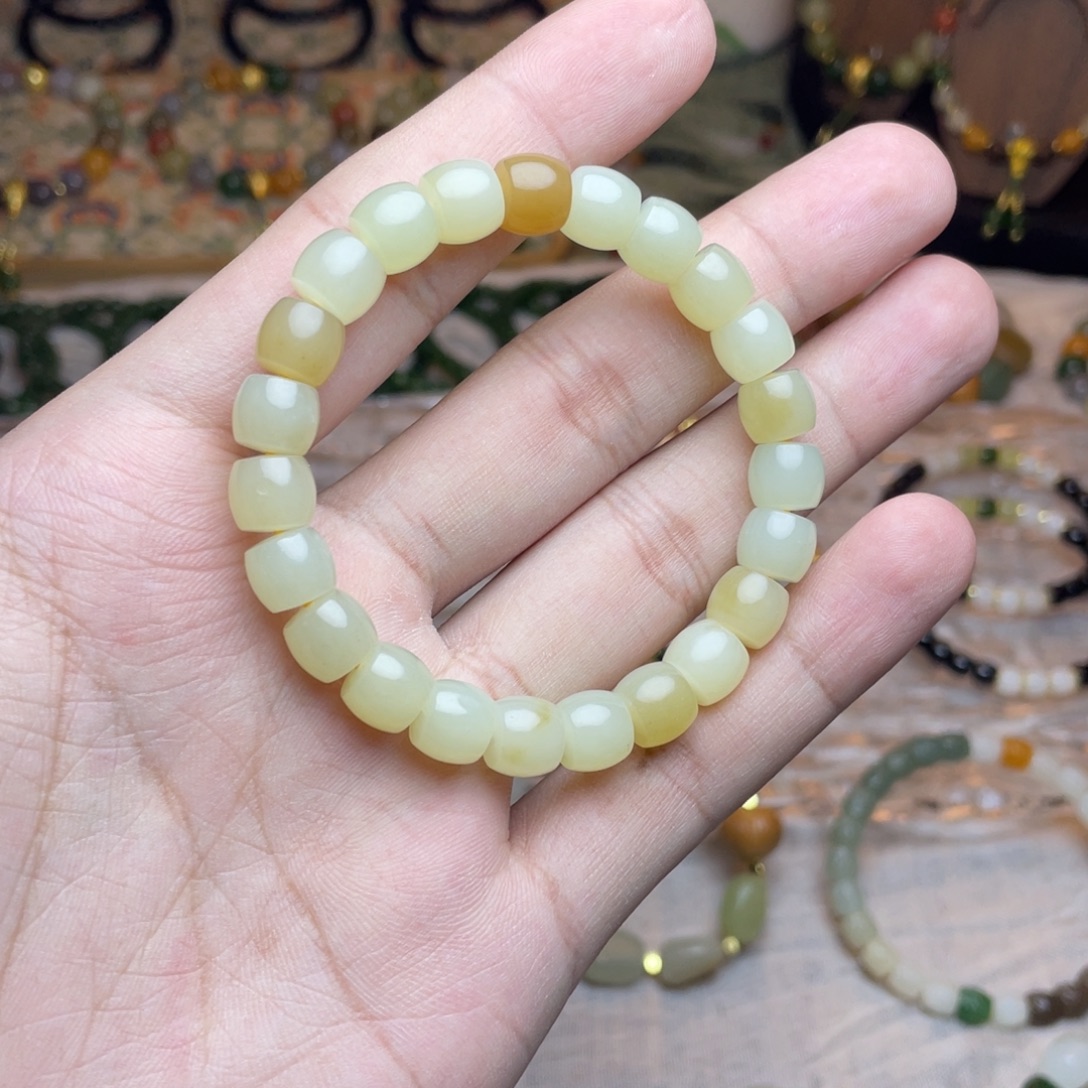 和田玉未镶嵌手链