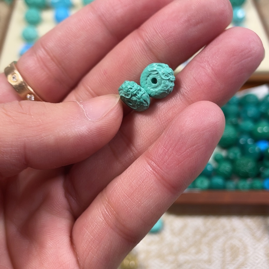 手工雕刻配饰配珠尺寸10