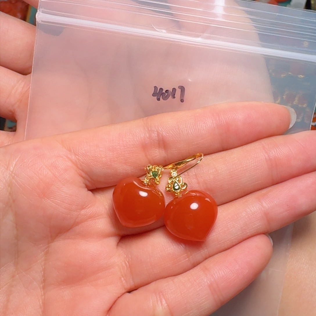 南红玛瑙南红玛瑙18K金镶嵌