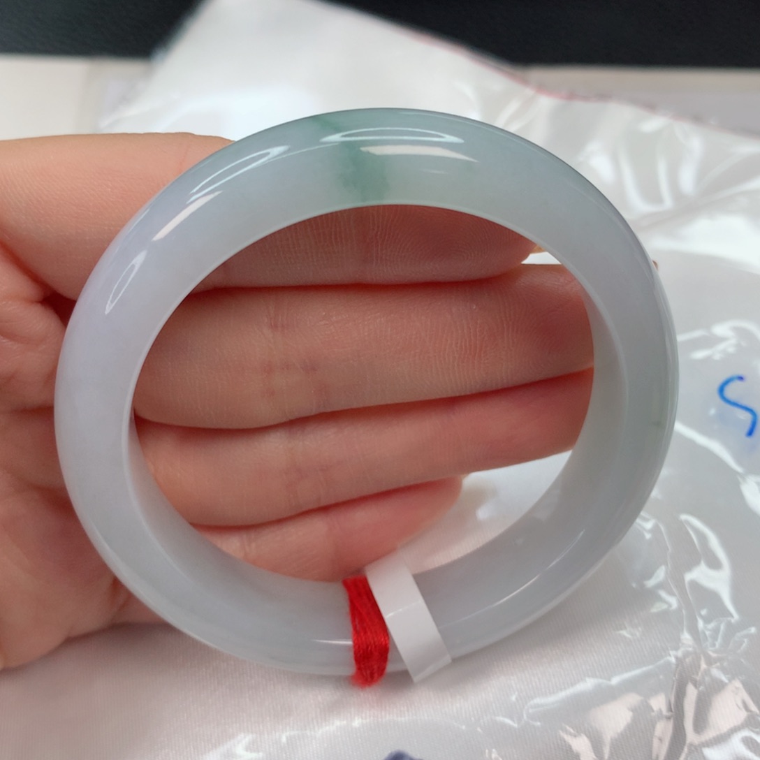 翡翠手镯未镶嵌52-53 飘花