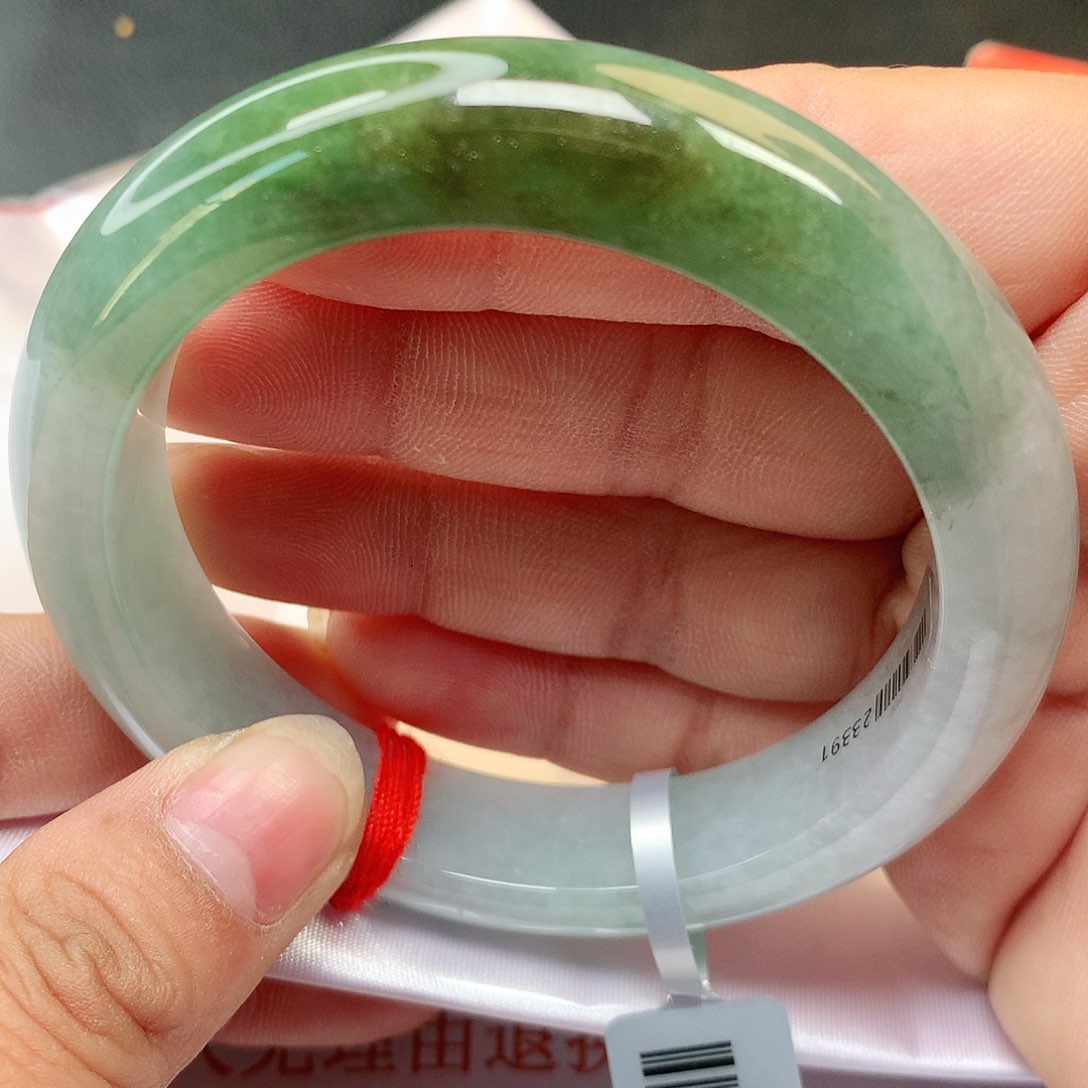 未镶嵌手镯翡翠A货翡翠老坑飘黄翡212号