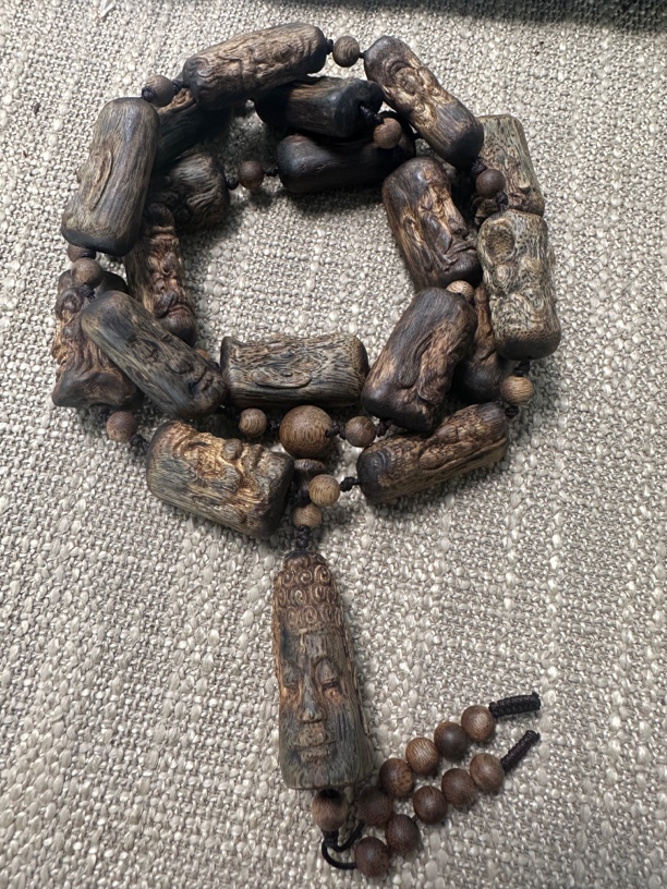 沉香奇楠沉香沉浮十八罗汉81g多圈多样性发一