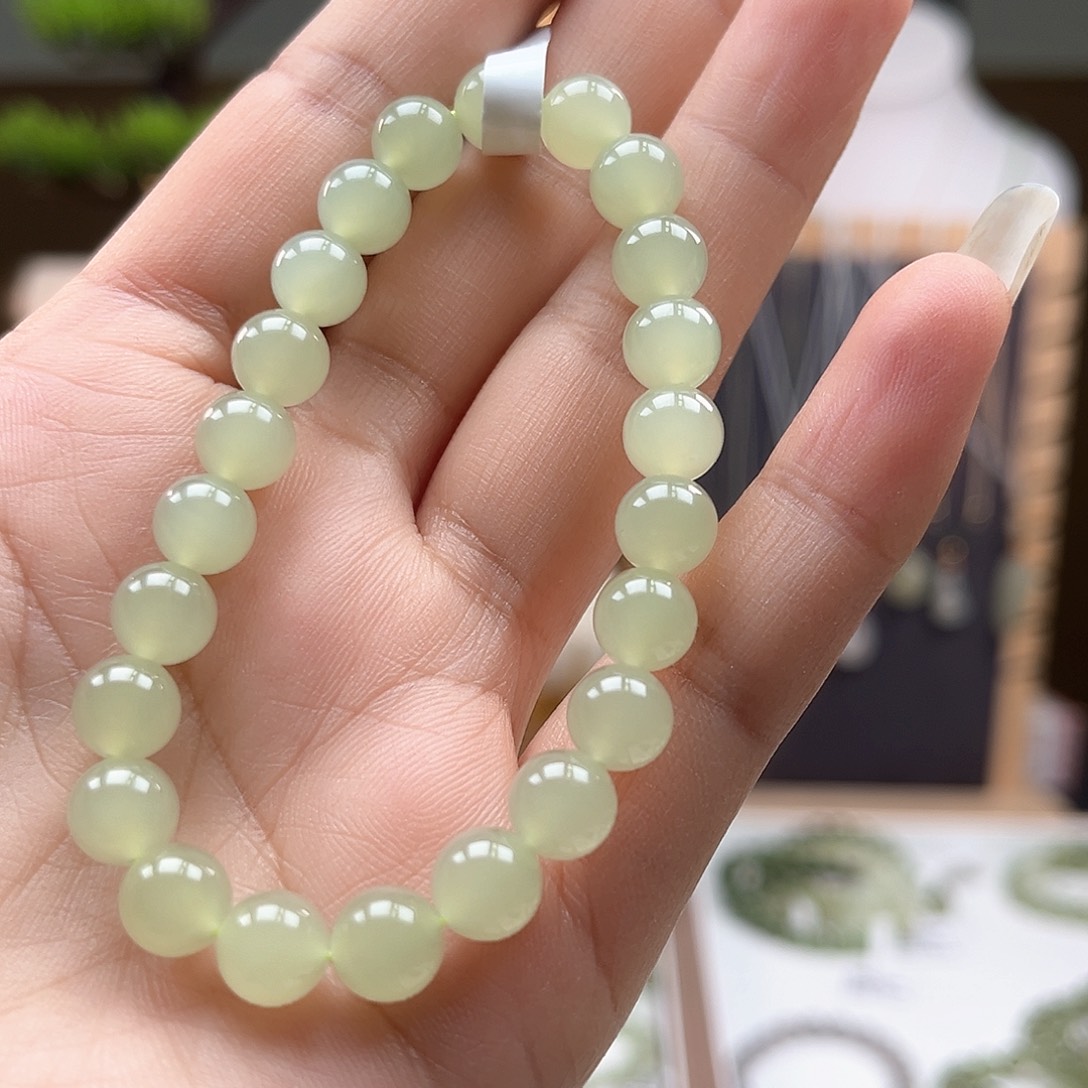 未镶嵌和田玉手串布*呐