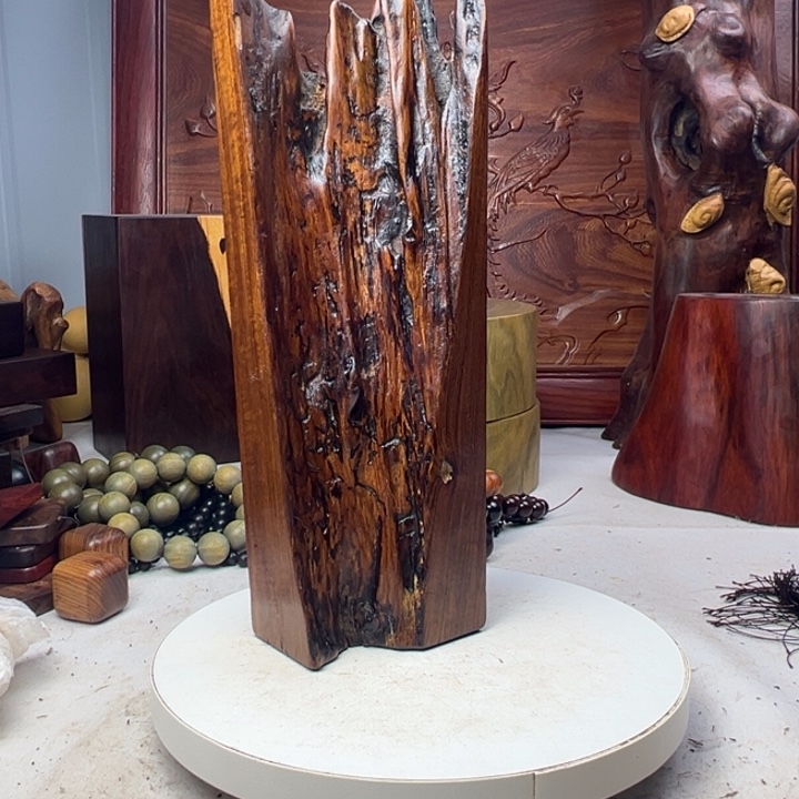 七***八木非洲檀香底座摆件