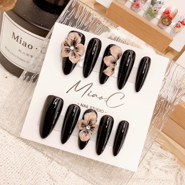 【绽放】Miao.C高品质纯手工雕花简约高级大气穿戴甲