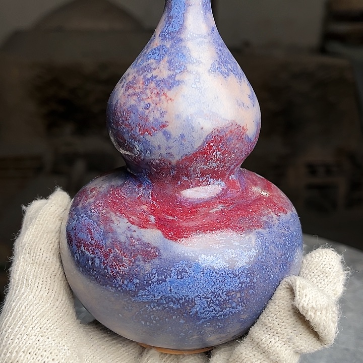 阳****牛家钧窑牛自恒老师钧瓷瓶