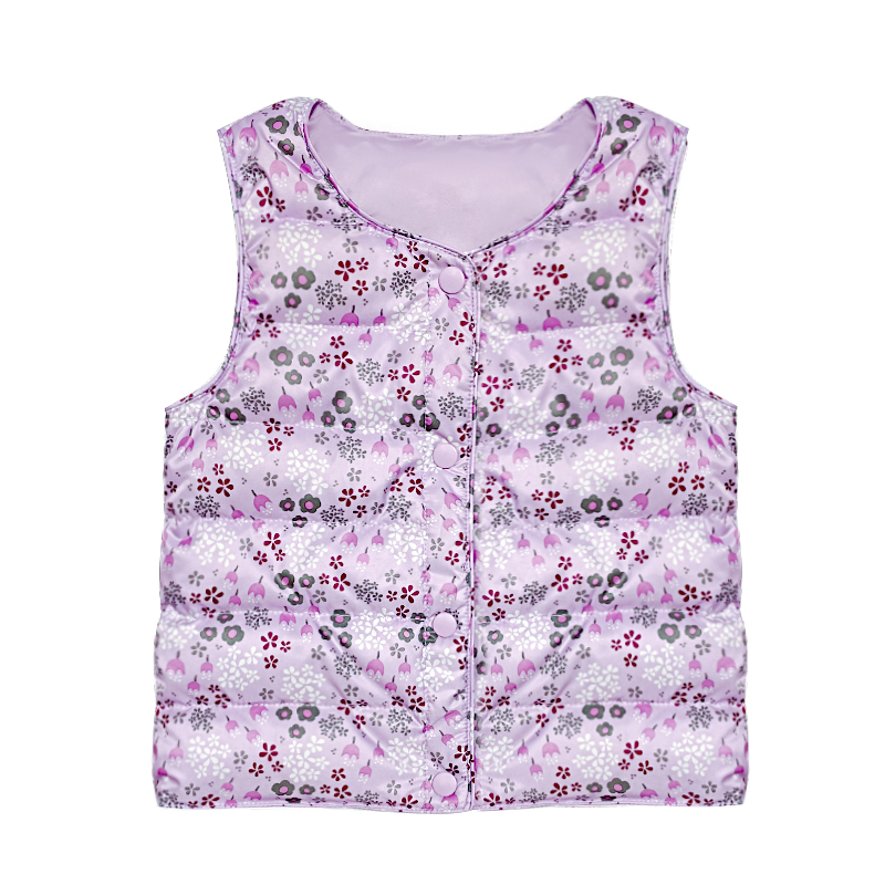 乐乐妈福利（莫奈花园）母婴A类90白鸭绒羽绒内胆国风马甲冬季碎花