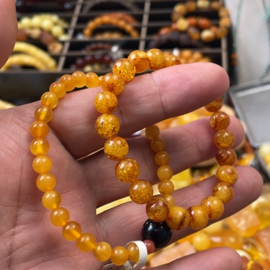 手链琥珀未镶嵌手串