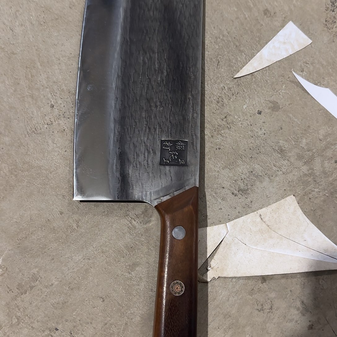 高碳锰钢炮弹钢手工锻打菜刀