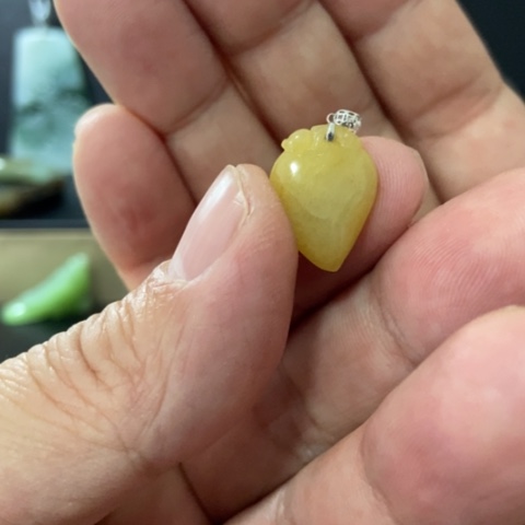 翡翠颈饰18K金镶嵌秋**人好看