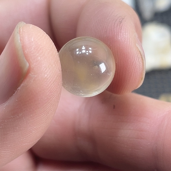 未镶嵌珠宝半成品水晶兔毛13.1毫米