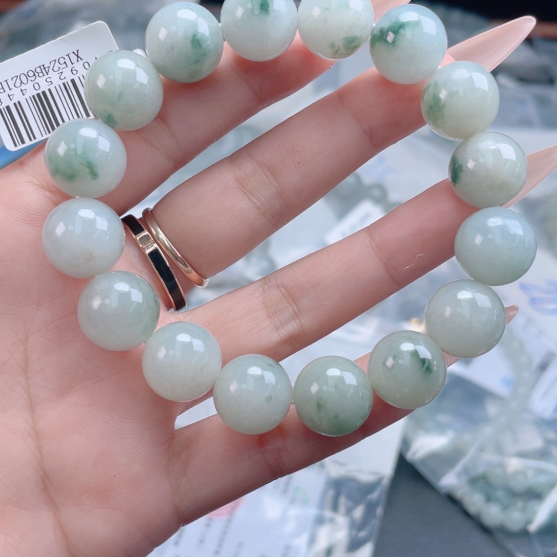 未镶嵌定制翡翠珠串