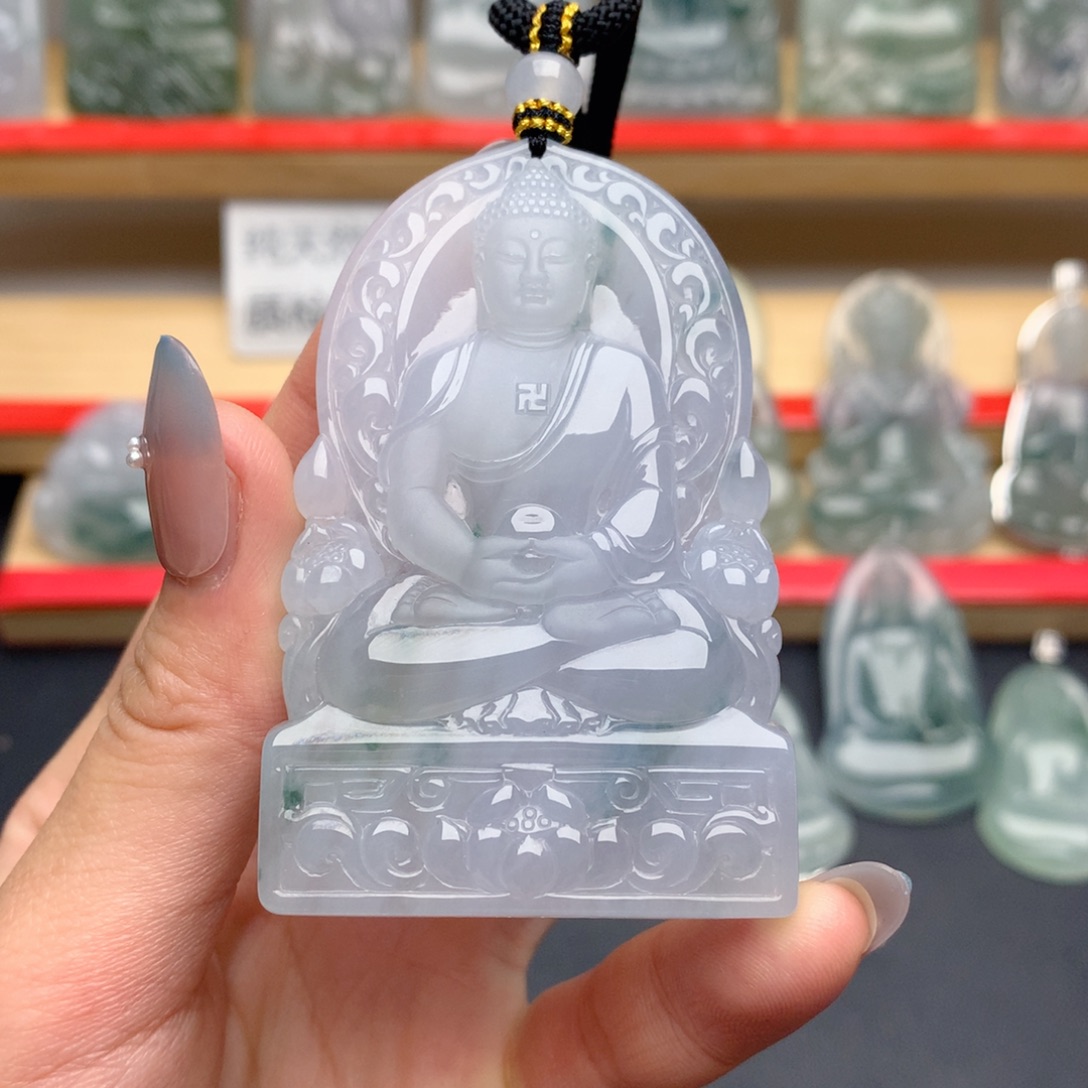 财***翡翠未镶嵌颈饰大日