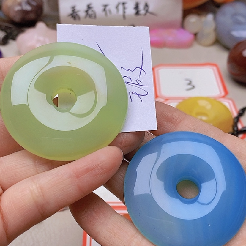 【闪购商品】未镶嵌玛瑙/玉髓珠宝半成品回*