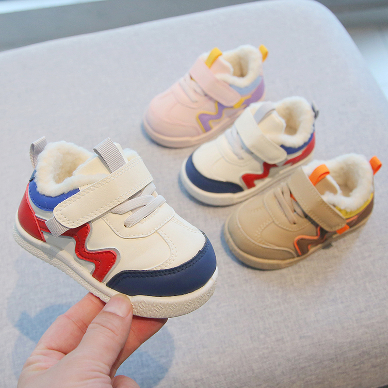 BEUTE DUCK冬天宝宝学步鞋加绒户外棉鞋防滑婴幼儿男女童小孩保暖