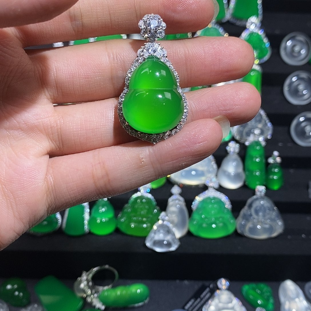 银S925镶嵌吊坠玛瑙/玉髓