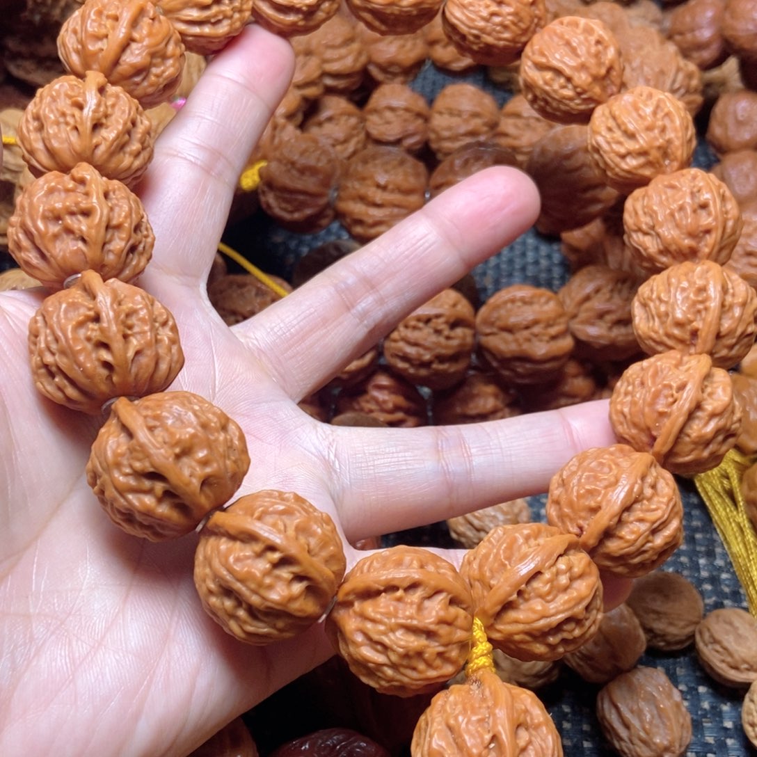 骑***界桃核吊坠粗筋八棱手持