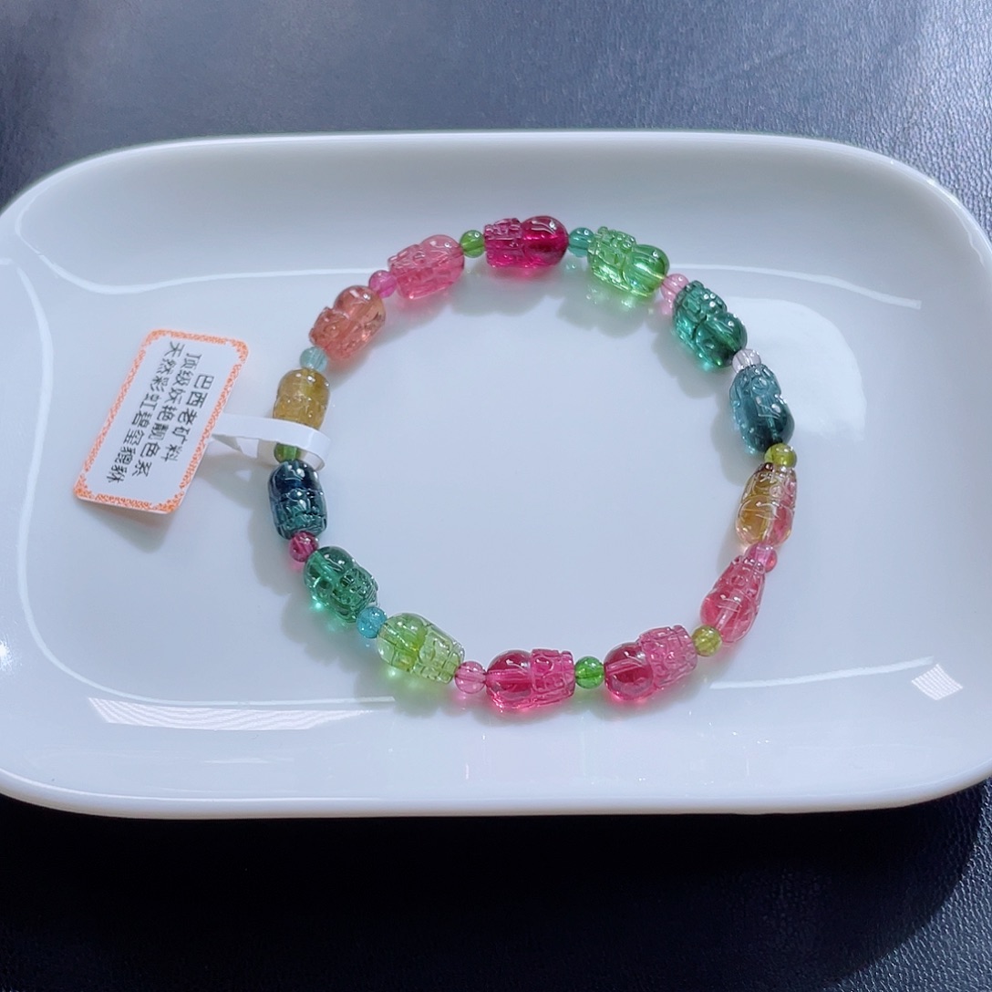 碧玺手链未镶嵌碧玺手链