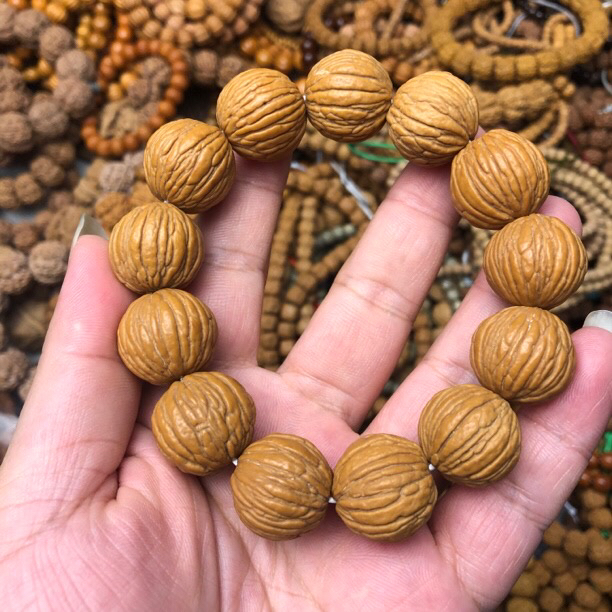 原皮猴头18-19mm大尺寸猴头核桃手串全品原皮无修