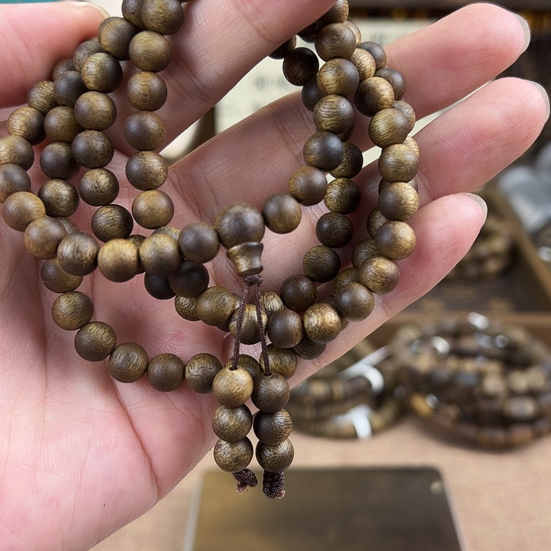 沉香香囊沉香7圆珠多圈19克