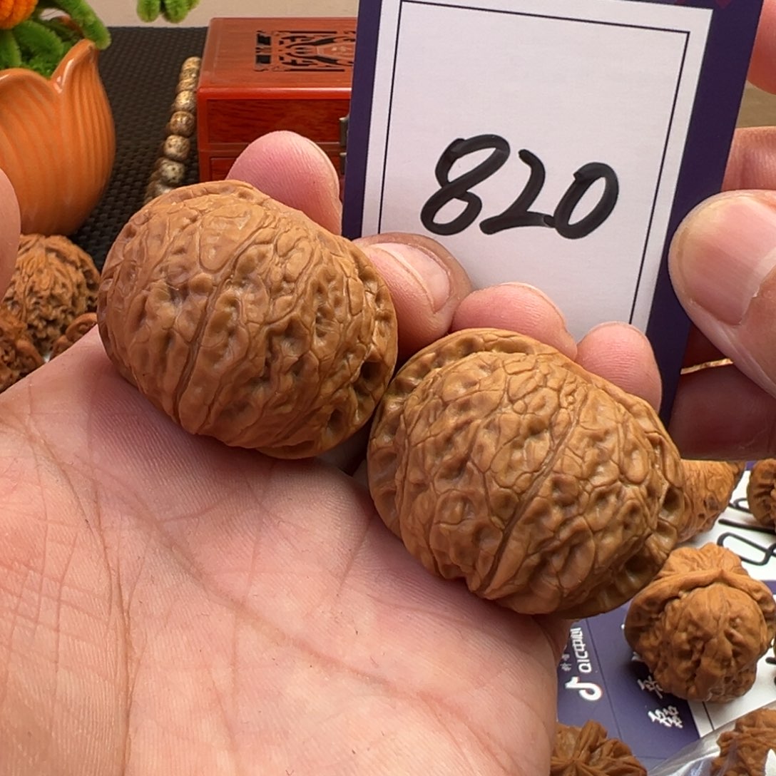 文玩核桃把件全品乾隆磨39尺寸820号