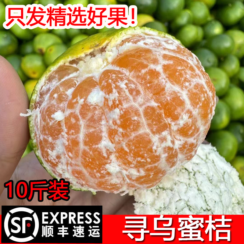 【顺丰包邮】寻乌蜜桔10斤装新鲜孕妇水果江西青皮蜜橘当季皮薄多汁
