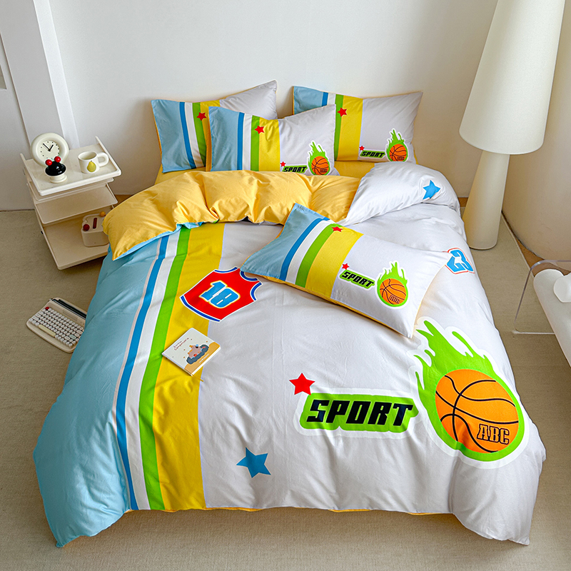 开学季-A类母婴级全棉儿童床品四件套女孩男孩印花四季款