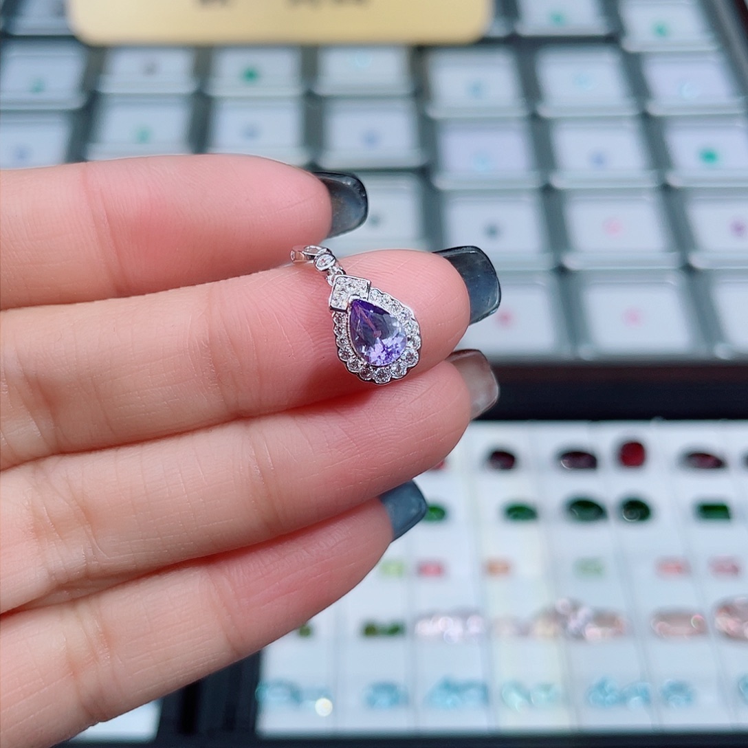 坦桑石吊坠(赠链)银S925镶嵌