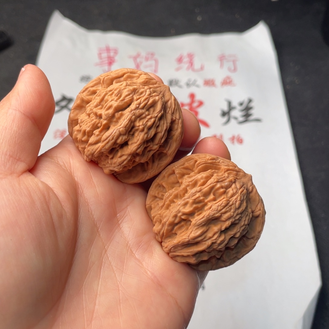 文玩核桃把件741。42虎头