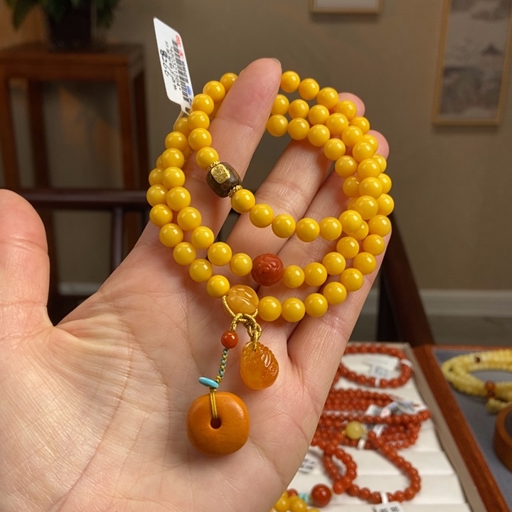 琥珀手链未镶嵌蜜蜡手串7