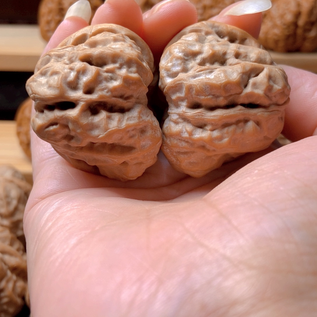 清***雅吊坠文玩核桃蛤蟆头