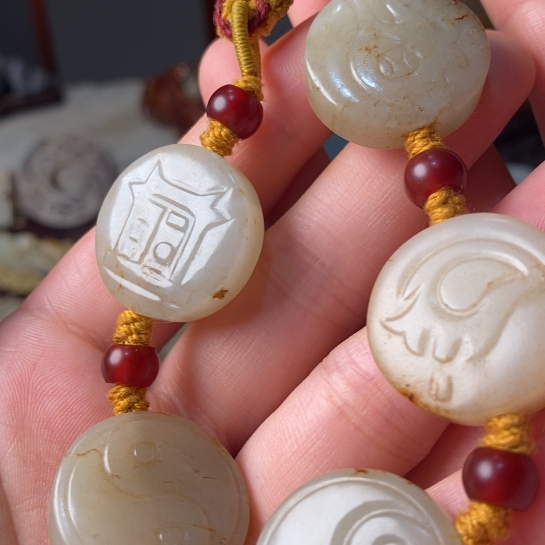 和田玉手链未镶嵌用****6