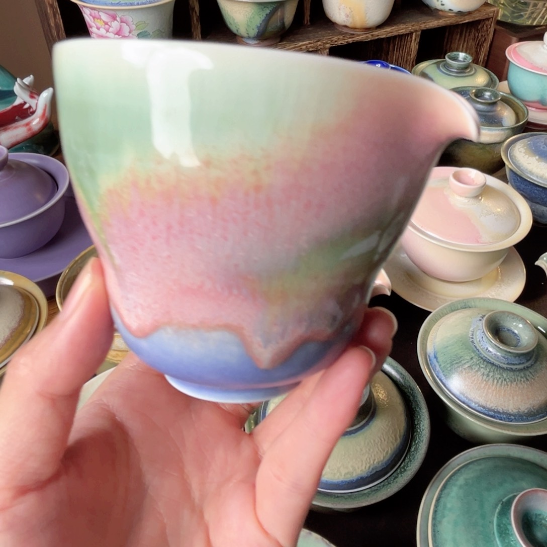 杯纯手工制作柴烧茶器