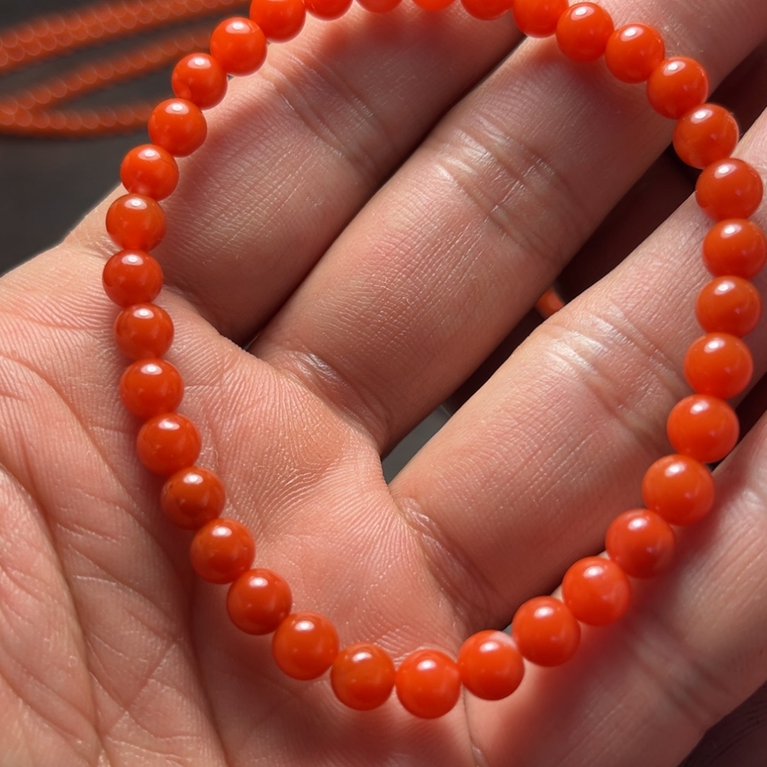 南红玛瑙未镶嵌手链