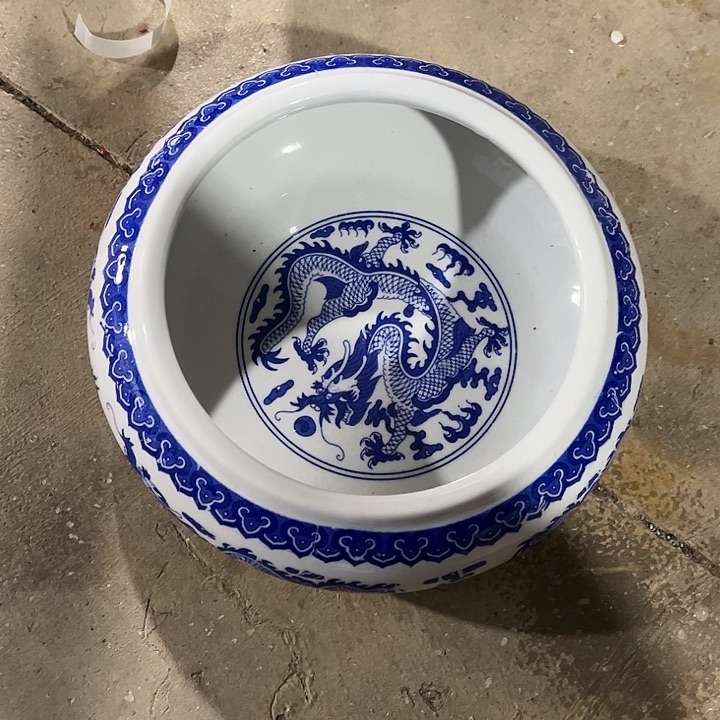 瓷片景德镇陶瓷烟灰缸。大号。
