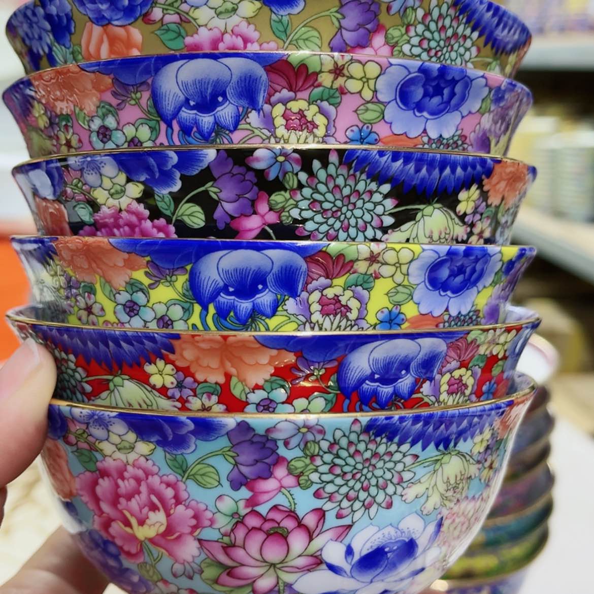 【闪购商品】珐琅4.5寸6个……………………